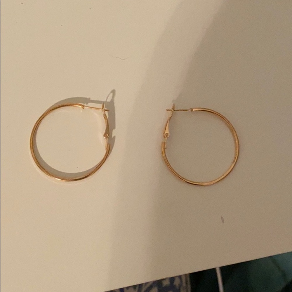 Gold hoop earrings from Urban Outfitters
